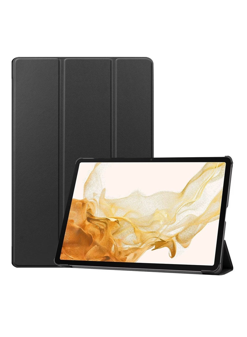 الصلب قشرة الذكية غطاء الحماية قضية نحيفة لسامسونج غالاكسي Tab S10 زائد / S9 FE زائد / S9 زائد أسود - Image 1